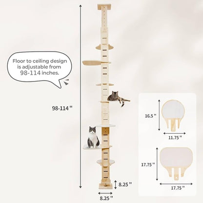 COZIWOW Floor to Ceiling Cat Tree Tower - Image 6