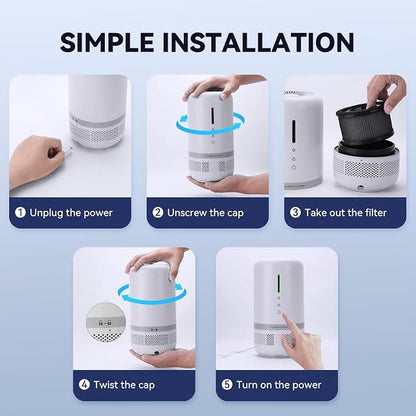 Air Purifiers for Home, H13 HEPA Small Air Purifier for Room up to 960ft² - Image 8