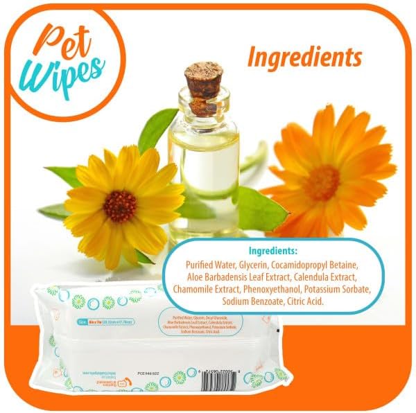 Txakur pet Wipes for Dogs and Cats Hypoallergenic Natural Products for - Image 5