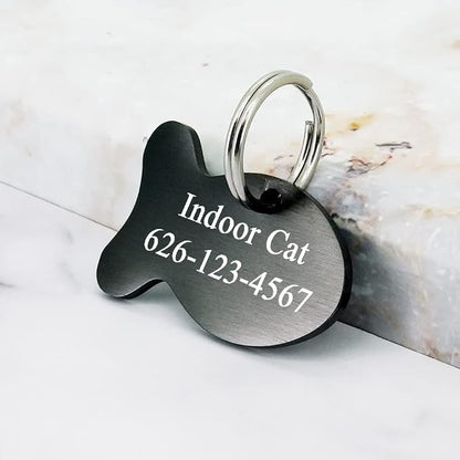 Ultra Joys Cat ID Tag Personalized Pet Tags, Durable Stainless Steel Small Pet - Image 4