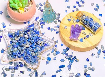 YATOJUZI Lapis Lazuli Aquarium Gravel Rocks Bulk Wholesale Tumbled Crystals - Image 3