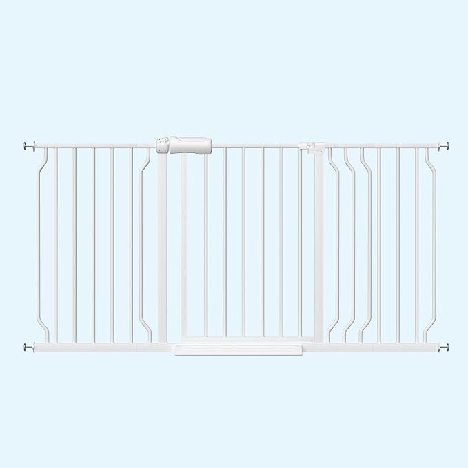 WAOWAO Baby Gate 52.76-62.2" Extra Wide Pressure Mounted Walk Through Swing - Image 7