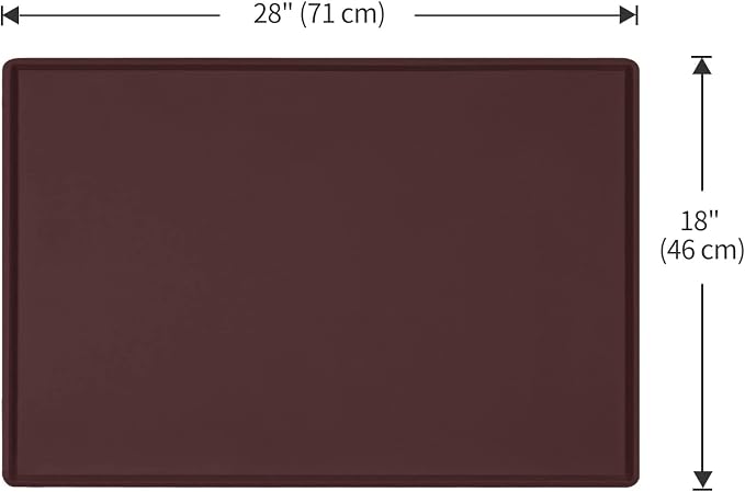 Dog Food Mat, Silicone Waterproof Food Tray, Non Slip Pet Bowl Mats Placemat - Image 5
