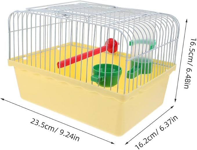 Portable Bird Cage with Waterer Food Box and Perch Lightweight Spacious Travel - Image 3