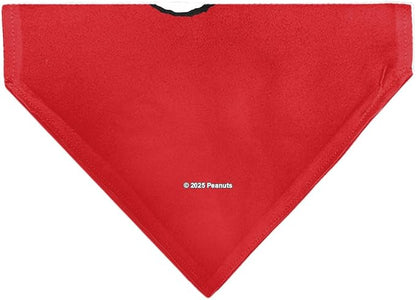 Peanuts Pet Bandana Snoopy Smiling Face Pose Red Slip On Collar Bandana Only - Image 2