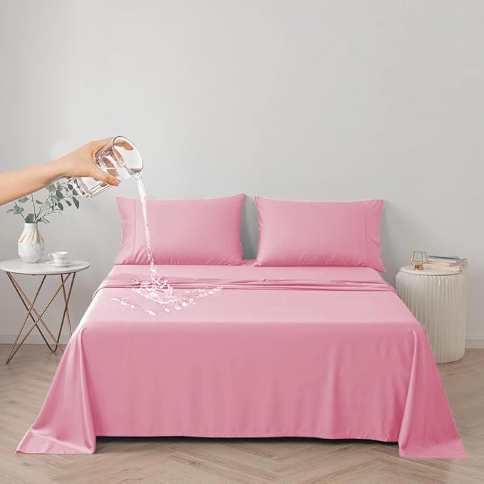 DUJUIKE Waterproof Bed Cover for Dog and Cats, Pet Hair Resistant Bed Sheet by ComfortAndStyleForHome