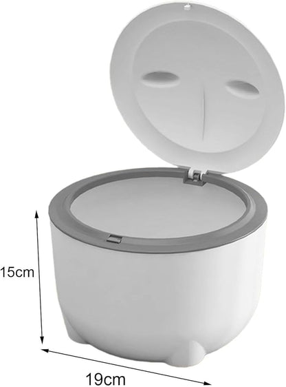 Cat Litter Trash Can with Lid Cat Litter Tray Kitten Potty, Dog Trash Can Cat - Image 3