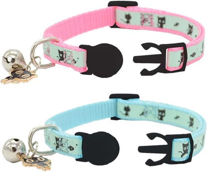 2 Pack Glow in The Dark Cat Collar - Image 2