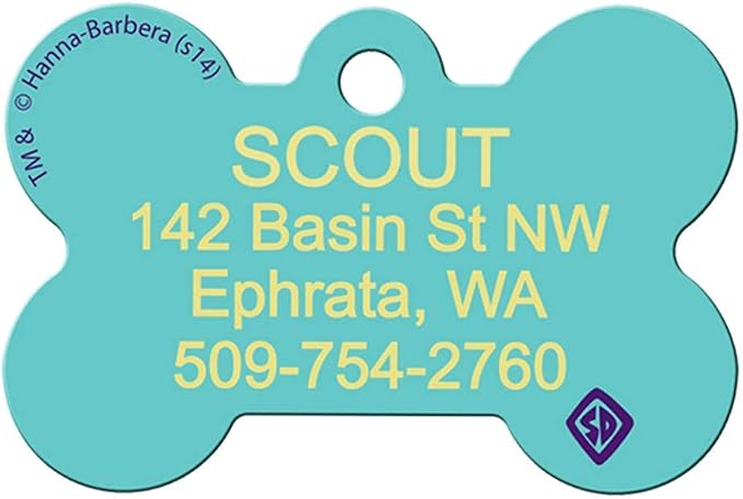 GoTags Cartoon Scooby-Doo Pet ID Tags, Personalized Engraved Dog Tags and Cat - Image 3