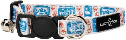 Lucy & Co. Tinned Fish Breakaway Cat Collar by LucyCo
