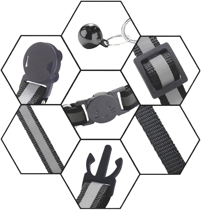 3 Pack Reflective and Breakaway Cat Collars - Image 4