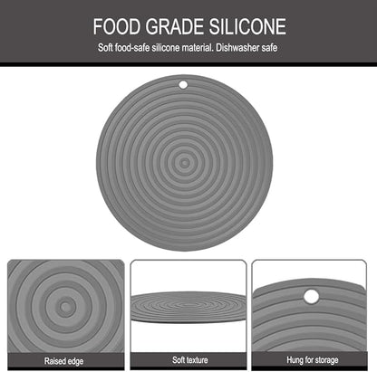 2 Pack Silicone Pet Food Mat, Small Rubber Mat - Image 6