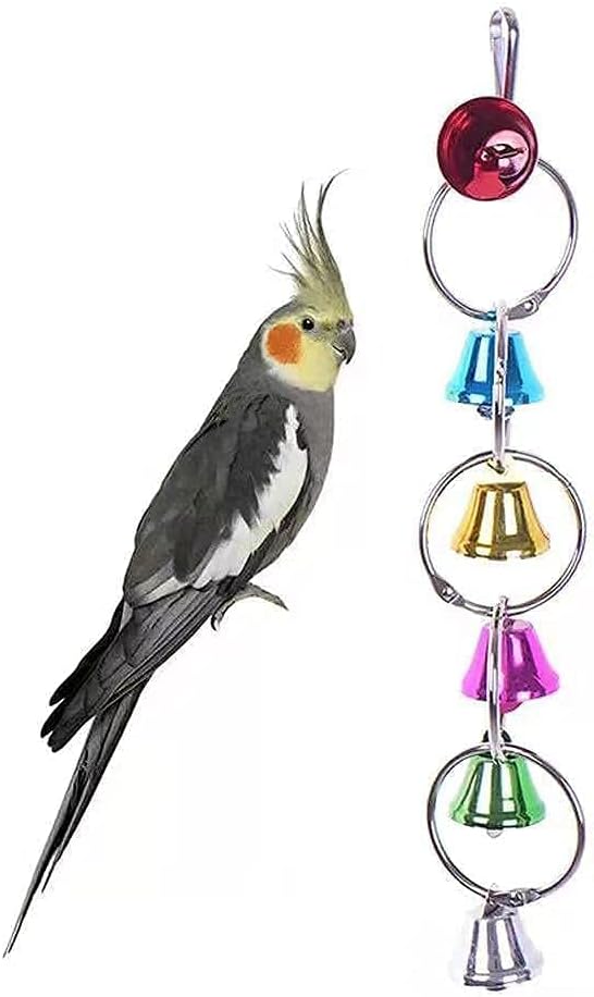 7" Bird Mirror with Rope Perch Bird Toys Swing, Comfy Perch - Image 8