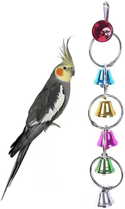 7" Bird Mirror with Rope Perch Bird Toys Swing, Comfy Perch - Image 8