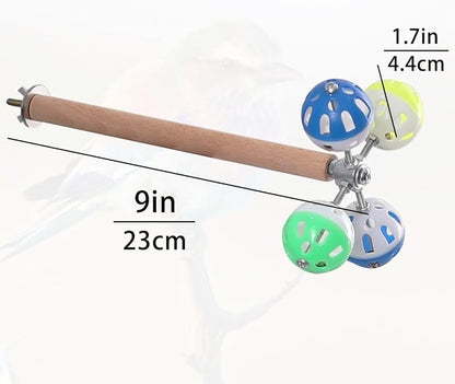 Bird Perch Toy with Rotating Balls, Parrot Stand, Spinning Perch Toy - Image 2