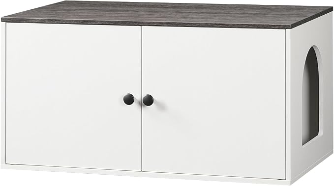 HOOBRO Cat Litter Box Enclosure, Hidden Litter Box Furniture by HOOBRO