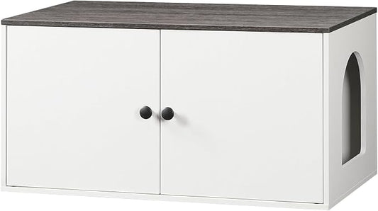 HOOBRO Cat Litter Box Enclosure, Hidden Litter Box Furniture by HOOBRO