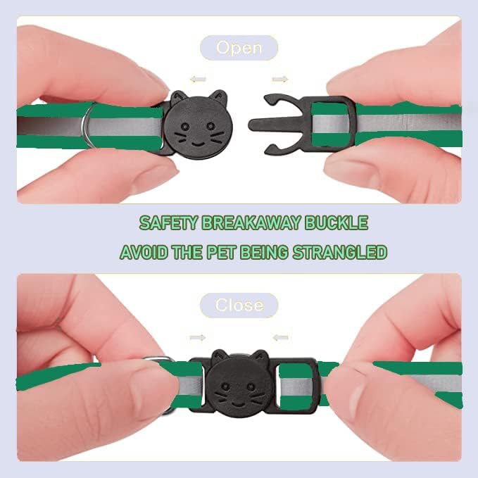 2 Pack Cat Collars Quick Release Reflective Kitten Collar - Image 2