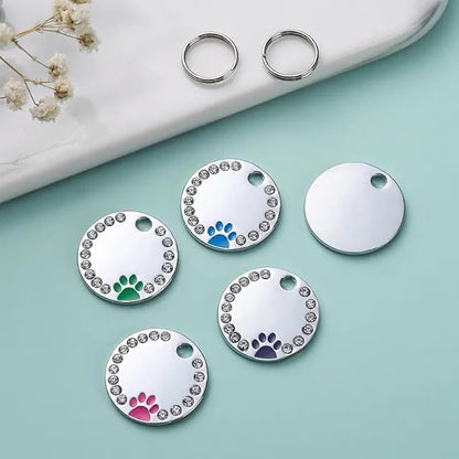 Personalized Dog/Cat Cute Paw Pet ID Tag - Image 6