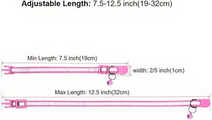 3 Pack Reflective and Breakaway Cat Collars - Image 2