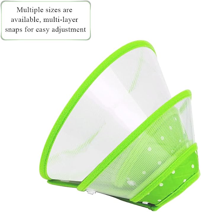 Pet Cone Recovery Dog Cone Adjustable Dog Collar Clear Padded Collar - Image 5