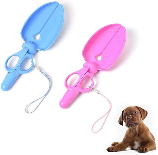 2 Pack Dog Pooper Scooper Mini Portable Pet Waste Poop Scissor Scoop Picker by Unknown