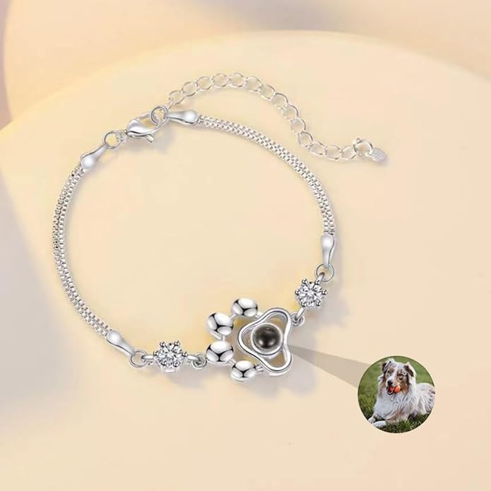 Custom Photo Projection Bracelet Dog Paw Bracelets Personalized Photo Bracelet - Image 6