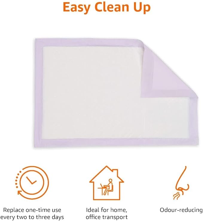 Amazon Basics Cat Pee Pads, Super Absorbent, Odor Control, Universal Fit - Image 3