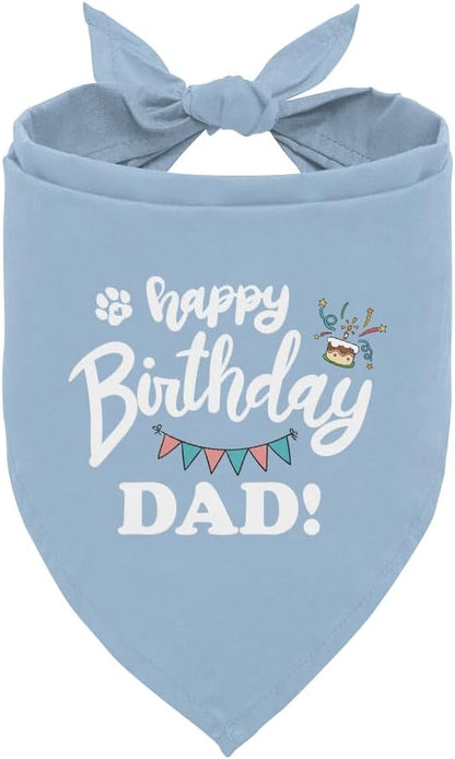 Happy Birthday Dog Bandana, Letter Print, 25 x 17 inch, Bandana Neck, All by Unknown