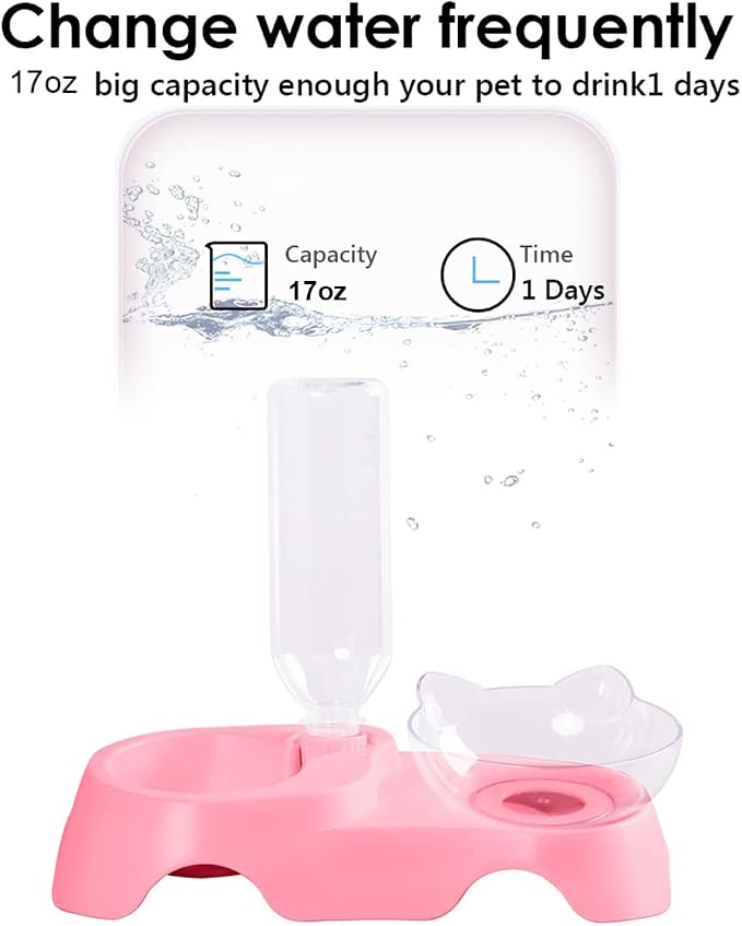 MILIFUN Double Dog Cat Bowls - Image 3