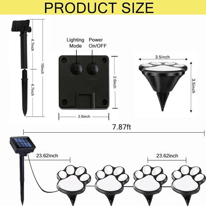 Paw Print Solar Lights - Image 4