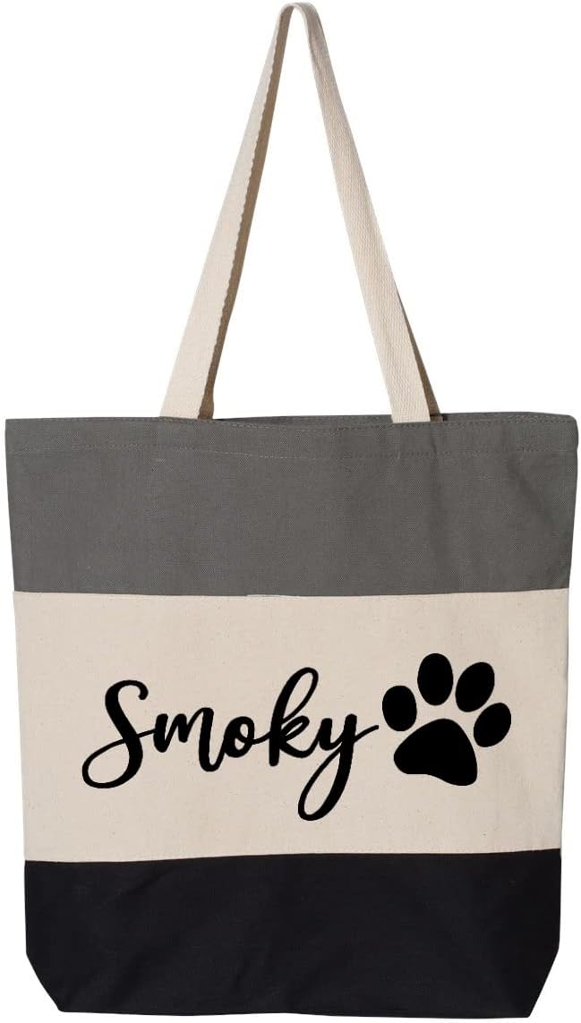 Custom Dog Tote Bag Personalized Dog Mom Gift Dog Toys Totes Pet Gift Custom by IHK
