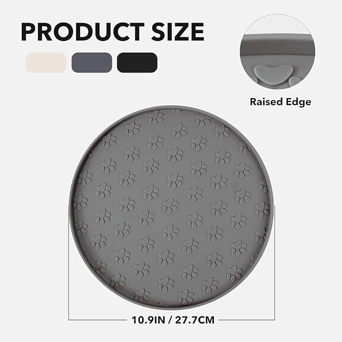 Dog Food Mat for Food and Water, Waterproof Pet Food Mat - Image 2