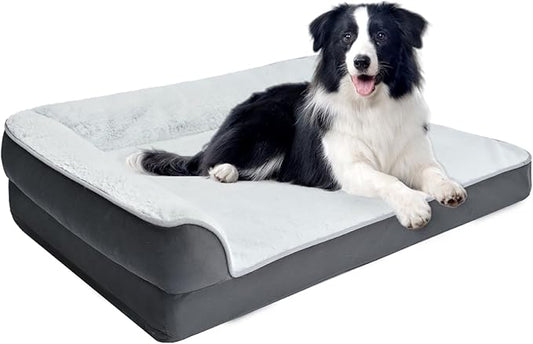 Amazon Basics Washable L-Shaped Dog Bed by AmazonBasics
