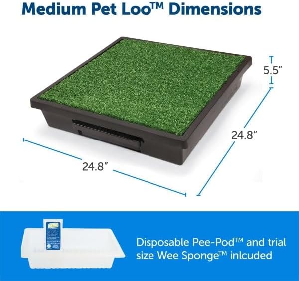 PetSafe Pet Loo Indoor Pet Toilet, Portable Dog Potty Station, Grass Pad Tray - Image 8