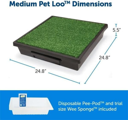 PetSafe Pet Loo Indoor Pet Toilet, Portable Dog Potty Station, Grass Pad Tray - Image 8