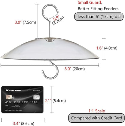 8" Mini Rain Cover for Bird Feeder/House - Image 2