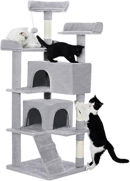 56-Inch Multi-Level Cat Tree Tower by Unknown