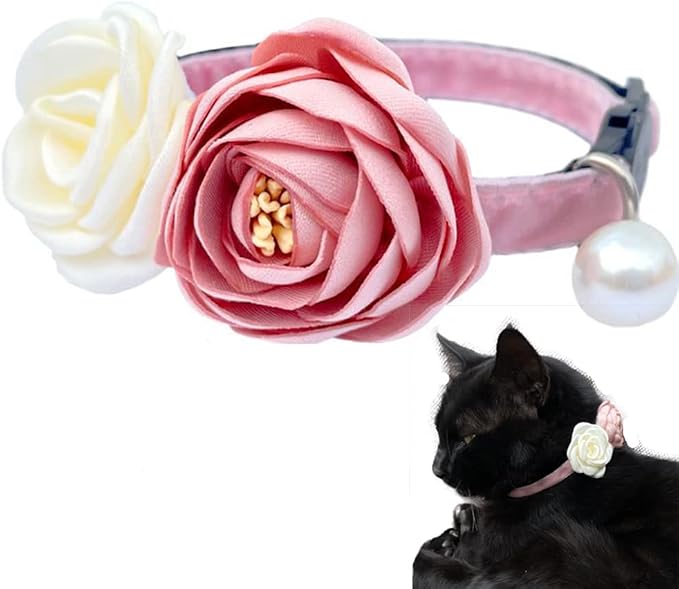 Fupo Pink Cat Collars for Girl Cats by Fupo
