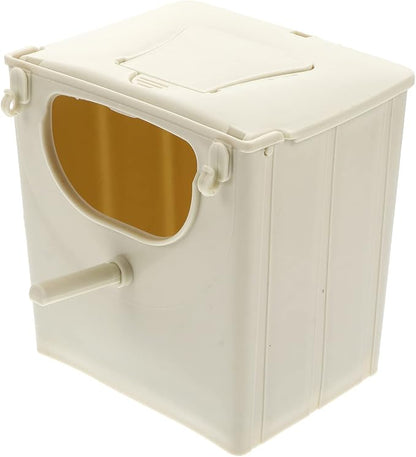 TEHAUX Parrot Breeding Box 5.1X3.9X5.1In Plastic Nesting Box Cage Mounted Bird by TEHAUX