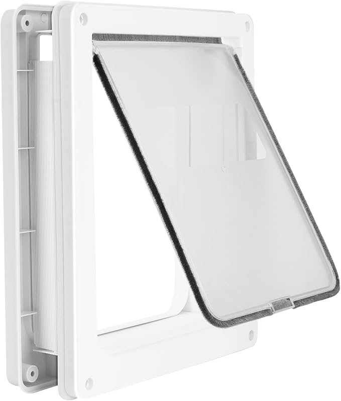 Small Doggie Door with Magnetic Locking Panel by Lessmon