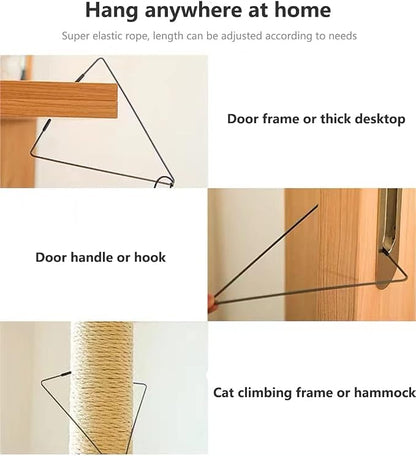 Kalimdor Interactive Cat Feather Toys, Retractable Teaser Toy ，Hanging - Image 7