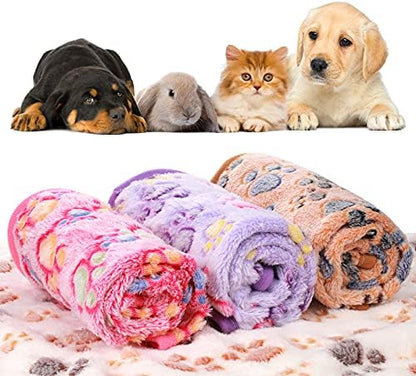 Tatuo 4 Pcs Dog Blanket for Pet Cat Blankets Indoor Puppy Teething Stuff Toys - Image 5