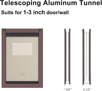 Rescumascer XL Dog Door for Door, Aluminum Extra Large Dog Door - Image 4