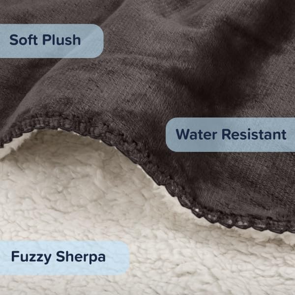 Waterproof Pet Blanket Collection– Reversible Throw Protects Couch, Bed from - Image 3