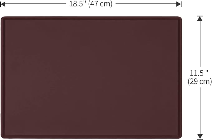 Dog Food Mat, Silicone Waterproof Food Tray, Non Slip Pet Bowl Mats Placemat - Image 5