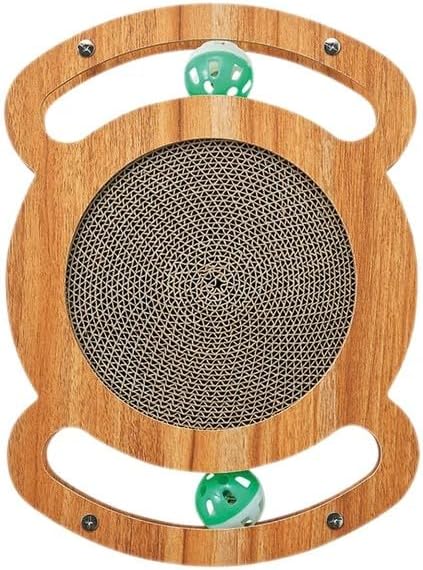 Cat Scratcher Interactive Toy, 12 x 8.6 inch Wooden Scratching Board - Image 2