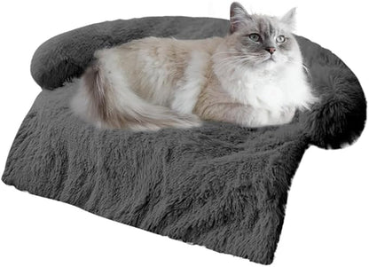 Calming Dogs/Cats Bed Mats, Dog Pad Washable Removable Couch Cover, Plush Long by Tinaco