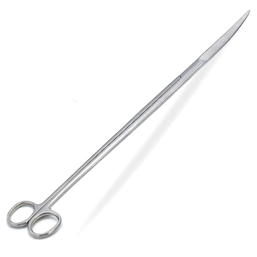 AAProTools Fish Aquarium Cleaner Kelly Scissors Curved 18" Extra Long Handle by OTURGC