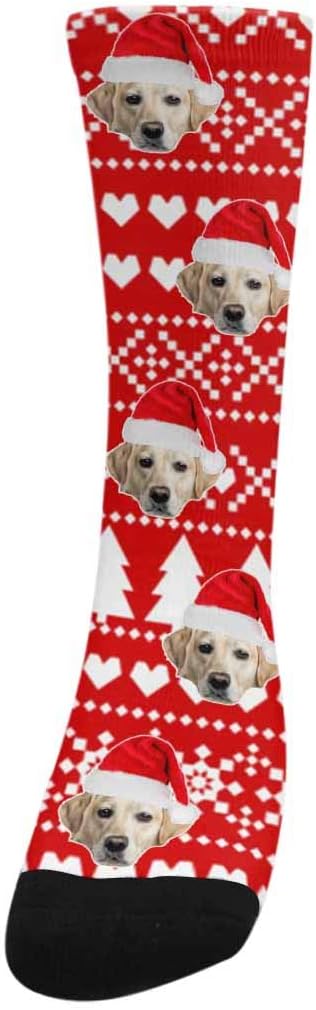 Custom Face Socks, Personalized Dog Lover Pet Photo Picture on Socks Unisex - Image 2